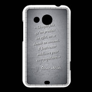 Coque HTC Desire 200 Chaque fois Noir Citation Oscar Wilde