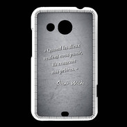 Coque HTC Desire 200 Dieux prières Noir Citation Oscar Wilde