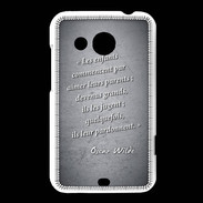 Coque HTC Desire 200 Enfants parents Noir Citation Oscar Wilde