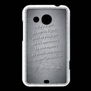 Coque HTC Desire 200 Esprits légers Noir Citation Oscar Wilde