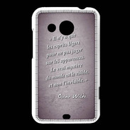 Coque HTC Desire 200 Esprits légers Violet Citation Oscar Wilde