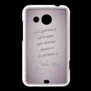 Coque HTC Desire 200 Expérience Rose Citation Oscar Wilde