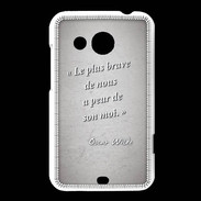 Coque HTC Desire 200 Brave Gris Citation Oscar Wilde