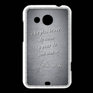 Coque HTC Desire 200 Brave Noir Citation Oscar Wilde