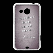Coque HTC Desire 200 Brave Violet Citation Oscar Wilde