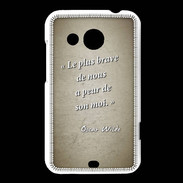 Coque HTC Desire 200 Brave Sepia Citation Oscar Wilde