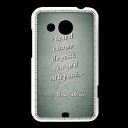 Coque HTC Desire 200 Charme passé Vert Citation Oscar Wilde