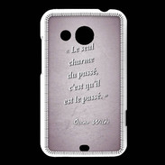 Coque HTC Desire 200 Charme passé Rose Citation Oscar Wilde