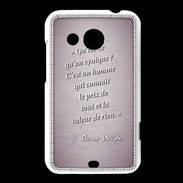 Coque HTC Desire 200 Cynique Rose Citation Oscar Wilde