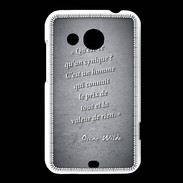 Coque HTC Desire 200 Cynique Noir Citation Oscar Wilde
