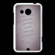 Coque HTC Desire 200 Femmes comprises Violet Citation Oscar Wilde