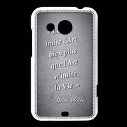 Coque HTC Desire 200 Vie art Noir Citation Oscar Wilde
