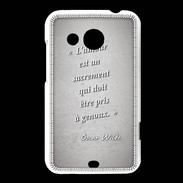 Coque HTC Desire 200 Sacrement amour Gris Citation Oscar Wilde