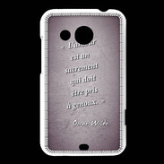 Coque HTC Desire 200 Sacrement amour Violet Citation Oscar Wilde