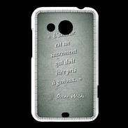 Coque HTC Desire 200 Sacrement amour Vert Citation Oscar Wilde