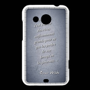 Coque HTC Desire 200 Sagesse rêves Bleu Citation Oscar Wilde
