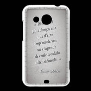 Coque HTC Desire 200 Trop moderne Gris Citation Oscar Wilde