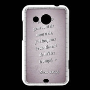 Coque HTC Desire 200 Avis gens Rose Citation Oscar Wilde