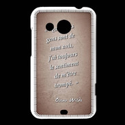 Coque HTC Desire 200 Avis gens Rouge Citation Oscar Wilde