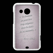 Coque HTC Desire 200 Choix ennemis Rose Citation Oscar Wilde