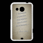 Coque HTC Desire 200 Choix ennemis Sepia Citation Oscar Wilde