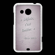 Coque HTC Desire 200 Définir Rose Citation Oscar Wilde