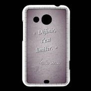 Coque HTC Desire 200 Définir Violet Citation Oscar Wilde