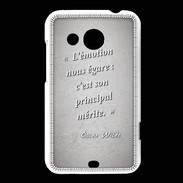 Coque HTC Desire 200 Emotion égarée Gris Citation Oscar Wilde