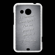Coque HTC Desire 200 Emotion égarée Noir Citation Oscar Wilde