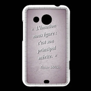 Coque HTC Desire 200 Emotion égarée Rose Citation Oscar Wilde