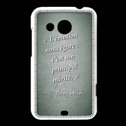 Coque HTC Desire 200 Emotion égarée Vert Citation Oscar Wilde