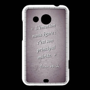 Coque HTC Desire 200 Emotion égarée Violet Citation Oscar Wilde