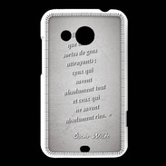 Coque HTC Desire 200 Gens attrayants Gris Citation Oscar Wilde