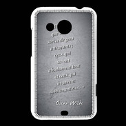 Coque HTC Desire 200 Gens attrayants Noir Citation Oscar Wilde