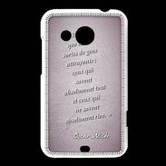 Coque HTC Desire 200 Gens attrayants Rose Citation Oscar Wilde