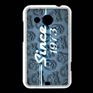 Coque HTC Desire 200 Since crane bleu 1973