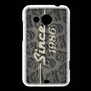 Coque HTC Desire 200 Since crane gris 1986