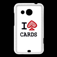 Coque HTC Desire 200 I love Cards spade