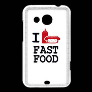 Coque HTC Desire 200 I love Fast Food