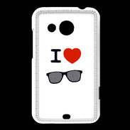 Coque HTC Desire 200 I love Lunette Fun 4