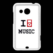 Coque HTC Desire 200 I love Music