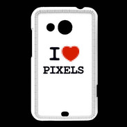 Coque HTC Desire 200 I love Pixels