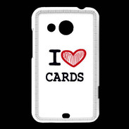 Coque HTC Desire 200 I love Poker Heart