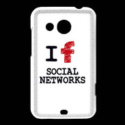Coque HTC Desire 200 I love Social Net