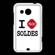 Coque HTC Desire 200 I love Soldes