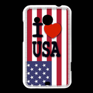 Coque HTC Desire 200 I love USA 3