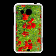 Coque HTC Desire 200 DP champs de coquelicots