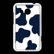 Coque HTC Desire 200 vache bleue 