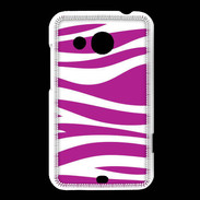 Coque HTC Desire 200 zèbre rose & blanc
