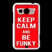 Coque HTC Desire 200 Keep Calm Funky Rouge
